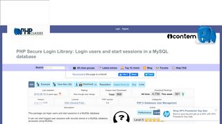 
                            6. PHP Secure Login Library: Login users and start sessions in a MySQL ...