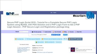 
                            6. PHP Secure Login Script 2018 and 2017 - Tutorial for a Complete ...