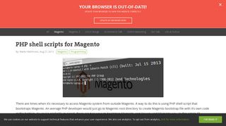 
                            4. PHP shell scripts for Magento • Inchoo
