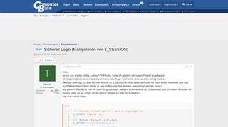 
                            2. PHP - Sicheres Login (Manipulation von $_SESSION) | ComputerBase Forum