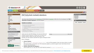 
                            10. PHP-Sicherheit: include() absichern - PHP - Tutorials, Tipps und Tricks ...