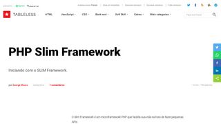 
                            7. PHP Slim Framework - Artigos sobre HTML, JavaScript, CSS e ...