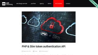 
                            9. PHP & Slim token authentication API - WebStreaming