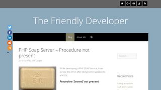 
                            9. PHP Soap Server - Procedure not present - The Friendly Developer