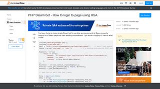 
                            13. PHP Steam bot - How to login to page using RSA - Stack Overflow