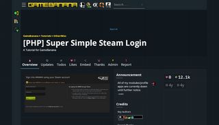 
                            7. [PHP] Super Simple Steam Login | GameBanana Tutorials
