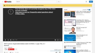 
                            3. PHP Tutorial: Angemeldet bleiben dank COOKIES // Login TEIL 3 ...