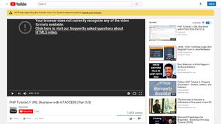
                            11. PHP Tutorial // URL Shortener with HTACCESS (Part 3/3) - YouTube