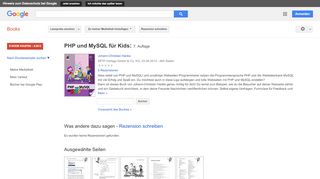 
                            10. PHP und MySQL für Kids: 7. Auflage