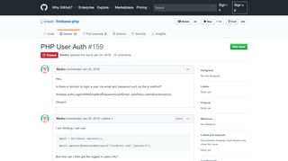 
                            5. PHP User Auth · Issue #159 · kreait/firebase-php · GitHub