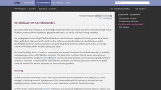 
                            3. PHP: Verschlüsseltes Speichermodell - Manual