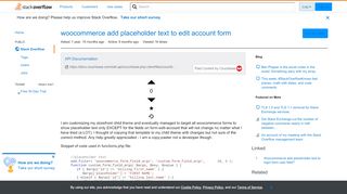 
                            11. php - woocommerce add placeholder text to edit account form - Stack ...