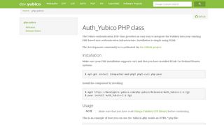
                            3. php-yubico - Yubico Developers