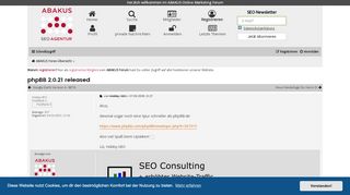 
                            13. phpBB 2.0.21 released - Seite 2 - ABAKUS