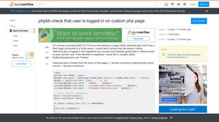 
                            10. phpbb check that user is logged in on custom php page - Stack Overflow