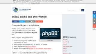 
                            5. phpBB Demo Site » Try phpBB without installing it - Open Source CMS