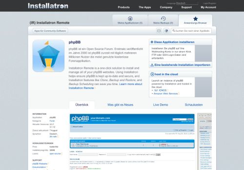 
                            8. phpBB - Installatron