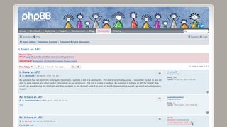 
                            3. phpBB • Is there an API?