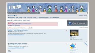 
                            8. phpBB • Register / login floating notification