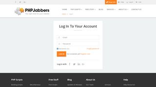 
                            6. PHPJabbers: Login Page