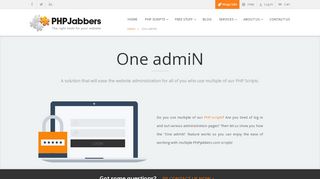 
                            1. PHPJabbers: One admiN Feature