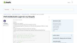
                            13. PHP/JSON/AJAX Login for my Shopify - Shopify Community