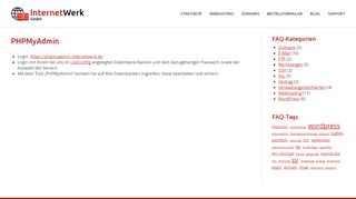
                            6. PHPMyAdmin - InternetWerk GmbH
