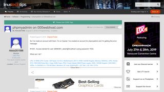 
                            10. phpmyadmin on 000webhost.com - Programming - Linus Tech Tips