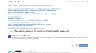 
                            9. Phpmyadmin password (How to reset MySQL root's password) | Laragon
