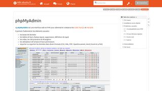 
                            8. phpmyadmin [Wiki ubuntu-fr] - Doc Ubuntu