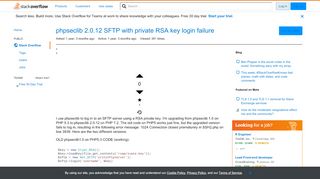 
                            10. phpseclib 2.0.12 SFTP with private RSA key login failure - Stack ...