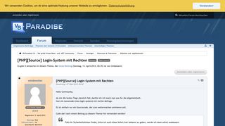 
                            4. [PHP][Source] Login-System mit Rechten - Websites und ...