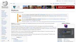 
                            7. PhpStorm - Wikipedia