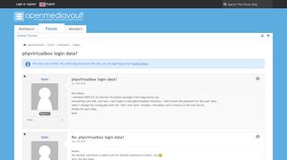 
                            6. phpvirtualbox login data? - Plugins - openmediavault