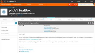 
                            1. phpVirtualBox / Wiki / Authentication in phpVirtualBox - SourceForge