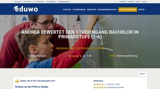 
                            5. PHSZ Bewertung von Andrea | eduwo.ch