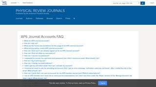 
                            9. Physical Review Journals - APS Journal Accounts FAQ