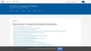 
                            10. Physical Review Journals - Submission: Frequently Asked Questions