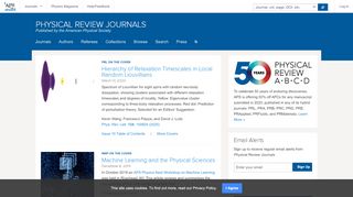 
                            5. Physical Review Journals