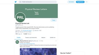 
                            6. Physical Review Lett (@PhysRevLett) | Twitter