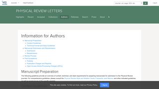 
                            3. Physical Review Letters - Information for Authors