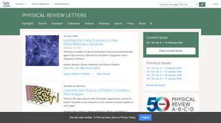 
                            9. Physical Review Letters - Physical Review Journals - American ...