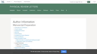 
                            3. Physical Review Letters - PRL Author Information