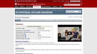 
                            8. Physical Therapists - Bureau of Labor Statistics