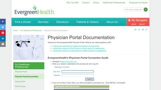 
                            2. Physician Portal Documentation - EvergreenHealth