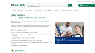 
                            6. physioLink - Eine Plattform. Viel Wissen. - Lehmanns.de