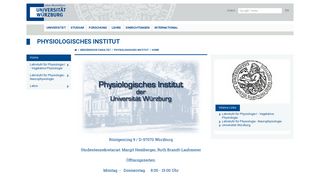 
                            1. Physiologisches Institut - Universität Würzburg