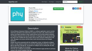 
                            12. Phyzii-CRM - AppWhip.com