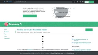 
                            13. pi 3 - Fedora 29 on 3B - headless install - Raspberry Pi Stack ...