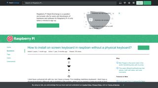 
                            8. pi 3 - How to install on screen keyboard in raspbian without a ...